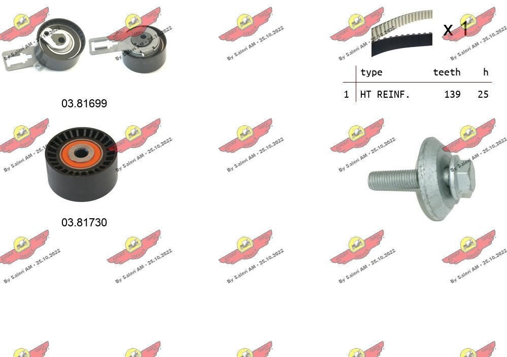 AUTOKIT Distributieriem set 04.5358 AUTOKIT Getande riem 04.5358 evaluatie
