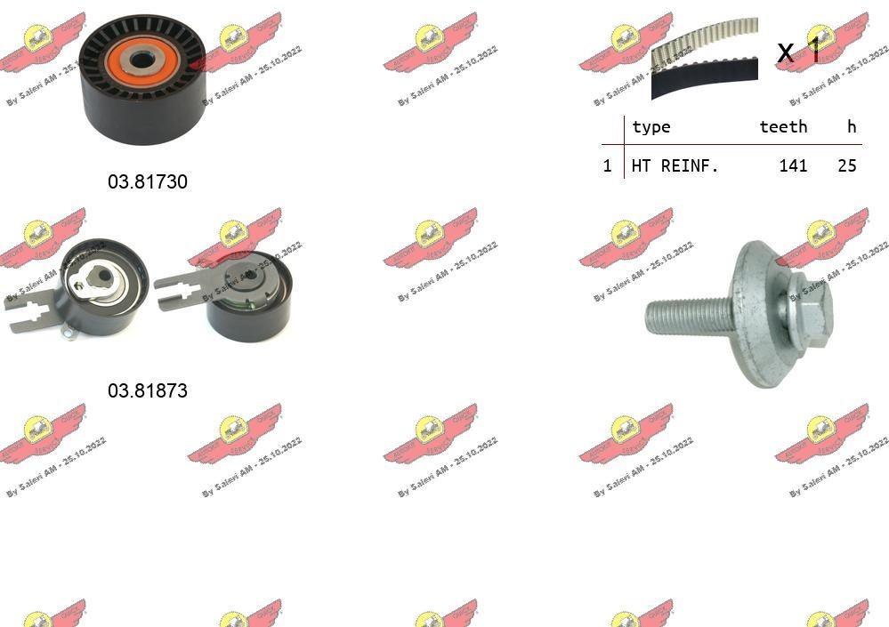 AUTOKIT Zobsiksnas komplekts 04.5359 Zobsiksnas komplekts AUTOKIT Toyota HILUX Pick-up 04.5359