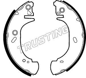 TRUSTING Σετ σιαγόνων φρένων 040.140 Σιαγόνων φρένων TRUSTING Renault CLIO 040.140
