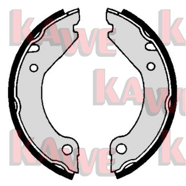 KAWE Sada brzd. čeľustí parkov. brzdy 04280 Čeľustí parkovacej brzdy KAWE VOLVO 04280