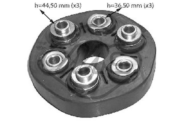 Metalcaucho Drive shaft coupler 04417 LAND ROVER Metalcaucho drive shaft coupler 04417