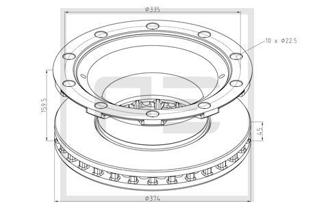 PETERS ENNEPETAL Brake disc 046.380-00A 046.380-00A PETERS ENNEPETAL brake discs SMART