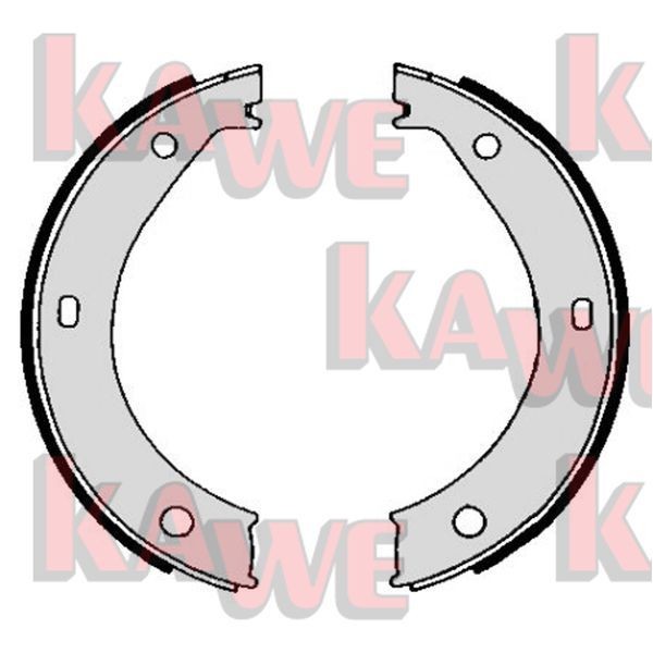 KAWE Handbromsbackar 04690 04690 KAWE handbromsbackar MASERATI QUATTROPORTE