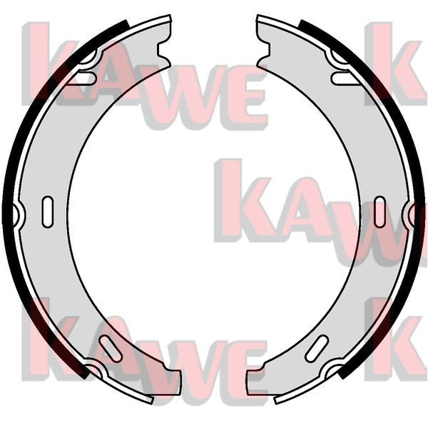 KAWE Handbromsbackar 04730 MERCEDES-BENZ parkeringsbromsbelägg KAWE 04730