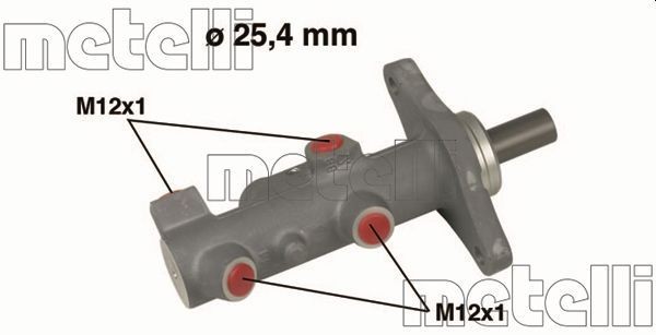 Maître-cylindre de frein METELLI 05-0578 METELLI 05-0578: Cylindre de frein Volvo S60 2020