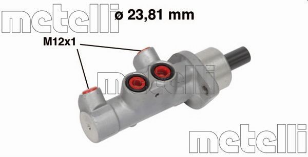 Κεντρική αντλία φρένων METELLI 05-0587 METELLI 05-0587: Αντλια φρενων Nissan MICRA 2022