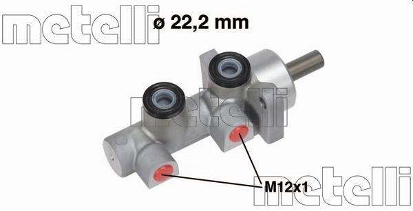 Cilindro maestro del freno METELLI 05-0723 METELLI 05-0723 costo Pompa freno Chevy LACETTI 2008