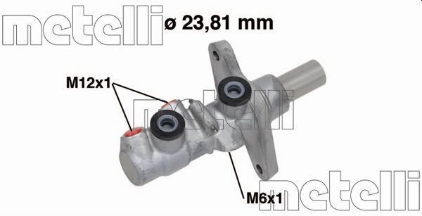 METELLI Κεντρική αντλία φρένων 05-0742 Αντλια φρενων METELLI Volkswagen TRANSPORTER 05-0742
