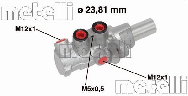 METELLI Brake master cylinder 05-0749 METELLI 05-0749 Qashqai / Qashqai+2 I Van (J10, JJ10E) brake master cylinder cost