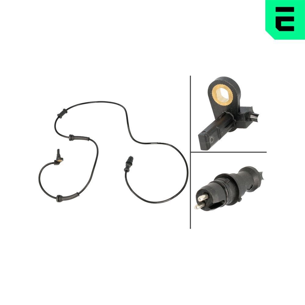 OPTIMAL Wielsnelheidssensor (ABS) 06-S712 Fiat UNO Rem, sensor OPTIMAL 06-S712