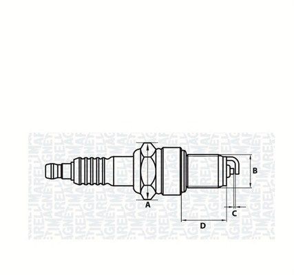 MAGNETI MARELLI Bougie 062000773304 MAGNETI MARELLI Bougies SAAB 062000773304
