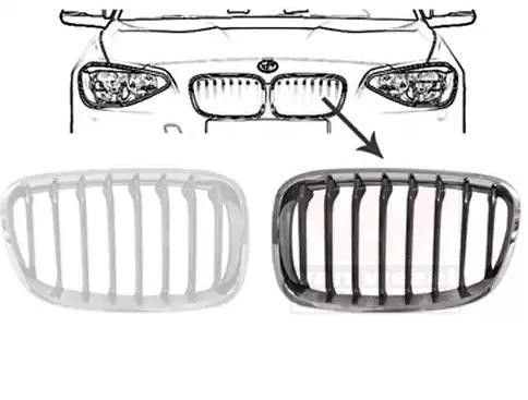 VAN WEZEL Radiator Grille 0633511 0633511 VAN WEZEL radiator grille for BMW X1