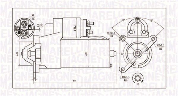 MAGNETI MARELLI Démarreur 063720373010 063720373010 Starter HYUNDAI SANTA FE MAGNETI MARELLI