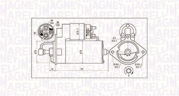 MAGNETI MARELLI Motor de arranque 063720984010 preço Motor de arranque BMW E39 063720984010 MAGNETI MARELLI