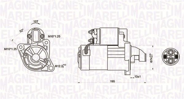 MAGNETI MARELLI Startmotor 063721096010 063721096010 MAGNETI MARELLI startmotor Peugeot 4007
