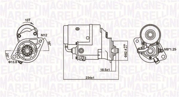 Starter MAGNETI MARELLI 063721154010 MAGNETI MARELLI 063721154010 Starter motor Toyota 4 RUNNER 2023