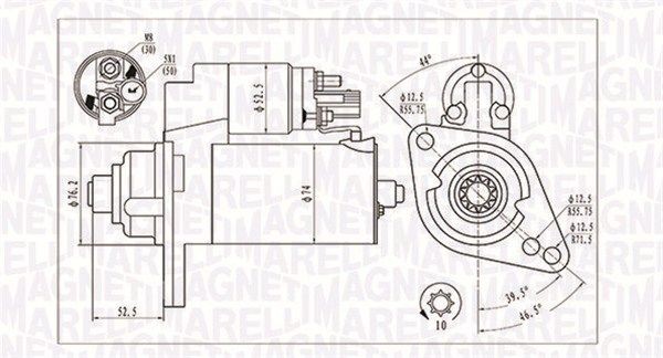 MAGNETI MARELLI Starteris 063721293010 MAGNETI MARELLI 063721293010 Starteris Skoda Roomster Praktik lēti