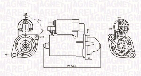 Motorino avviamento MAGNETI MARELLI 063721412010 MAGNETI MARELLI 063721412010 costo Motorino avviamento BMW Serie 7 2009