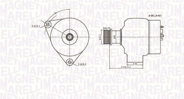 Alternátor MAGNETI MARELLI 063731138010 MAGNETI MARELLI 063731138010: Alternátor Dodge GRAND CARAVAN 2015