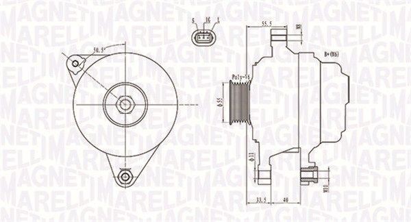 Alternátor MAGNETI MARELLI 063731703010 MAGNETI MARELLI 063731703010 Alternátor TOYOTA CELICA 2002