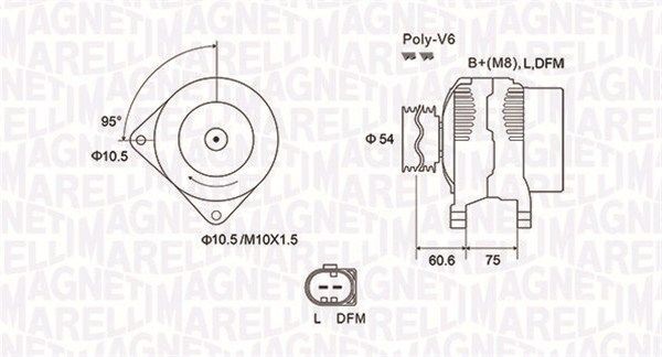 MAGNETI MARELLI Alternatore 063731757010 MAGNETI MARELLI 063731757010 Alternatore Renault ALASKAN costo