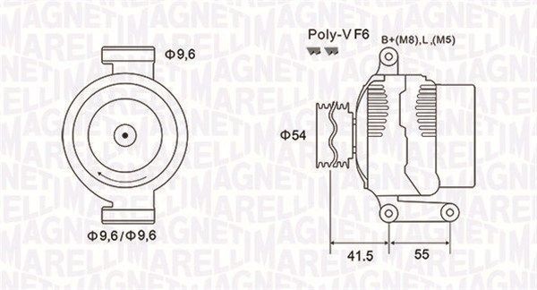 MAGNETI MARELLI Generator 063731862010 063731862010 MAGNETI MARELLI generator ALFA ROMEO ALFETTA