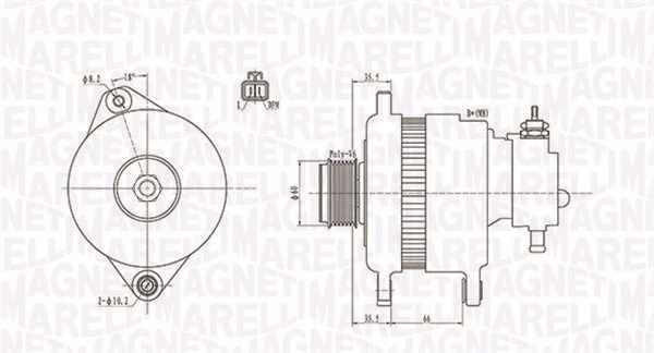 MAGNETI MARELLI Alternatore 063731900010 063731900010 Alternatore SUBARU TREZIA MAGNETI MARELLI costo