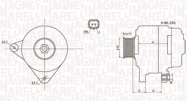 MAGNETI MARELLI Alternatore 063731959010 063731959010 costo Alternatore MAGNETI MARELLI RENAULT 4