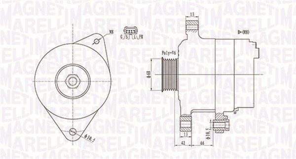 MAGNETI MARELLI Generator 063732112010 063732112010 MAGNETI MARELLI generator CHEVROLET TRANS SPORT