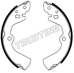 TRUSTING Bromsbacksats 067.172 TRUSTING 067.172 Bromsbackar Nissan Sunny Traveller Y10 original