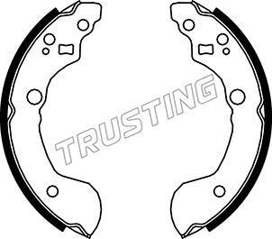TRUSTING Jogo de maxilas de travão 067.187 Cintas de travão HONDA TRUSTING 067.187
