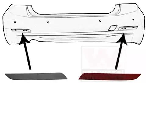 VAN WEZEL Atstarotājs 0670940 Reflektors stāvgaismas VAN WEZEL Alfa Romeo ALFETTA 0670940