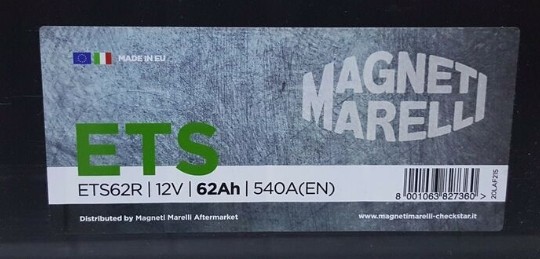 MAGNETI MARELLI Battery 069062540006 Chevy AVALANCHE MAGNETI MARELLI battery 069062540006