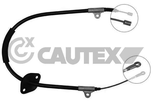 CAUTEX Tautrekk, håndbremse 069075 Håndbremsekabel CAUTEX C4 069075 billige