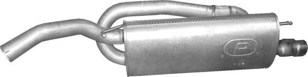 Rear silencer POLMO 07.25 POLMO 07.25 2014 LANCIA DELTA exhaust silencer replacement