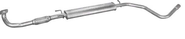 POLMO Stredný tlmič výfuku 07.504 Stredný tlmič výfuku POLMO Fiat SEICENTO 07.504