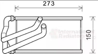 VAN WEZEL Siltummainis, Salona apsilde 07006140 07006140 Salona apsildes radiators CHRYSLER GRAND VOYAGER VAN WEZEL