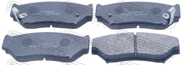 FEBEST Brake pad set 0701-SQ420F 0701-SQ420F FEBEST brake pads for CHEVROLET CAPTIVA