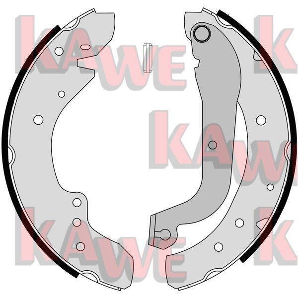 KAWE Brake Shoe Set 07105 KAWE 07105 TALBOT Express 1000-1500 Minibus drum brake pads replacement