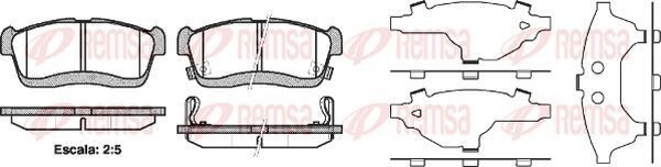 KAWE Bromsbelägg 0724 42 0724 42 Bromsbelägg KAWE SUZUKI CELERIO
