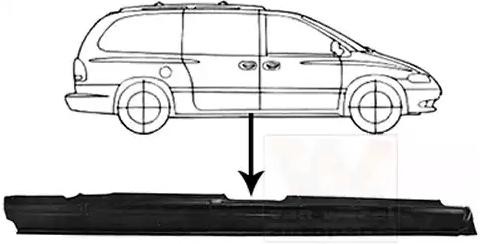 VAN WEZEL Chapa da embaladeira 0732104 VAN WEZEL 0732104 Soleira da porta Chrysler Voyager 2 a um preço acessível