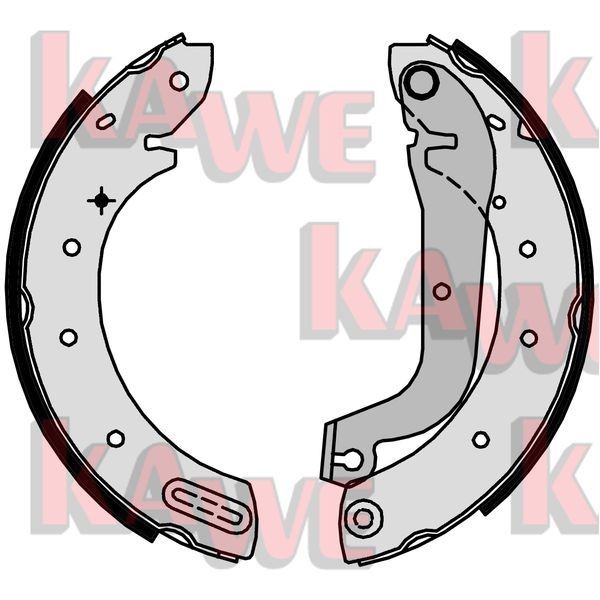 KAWE Bremsesko sett 07640 07640 Bremsesko KAWE FORD TOURNEO CONNECT