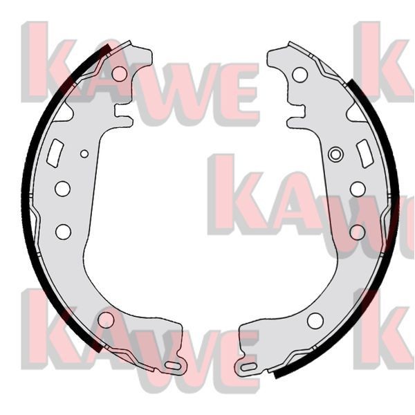 KAWE Sada brzdových čeľustí 07860 KAWE 07860 Sada brzdových čeľustí Toyota Corolla NRE180 cena