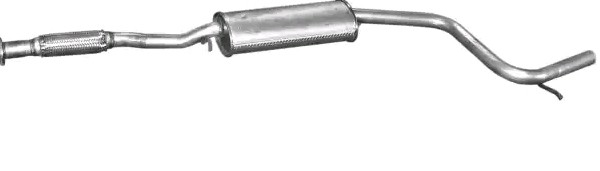 POLMO Mittenljuddämpare 08.230 POLMO 08.230 Mellan ljuddämpare Ford Mondeo GBP original