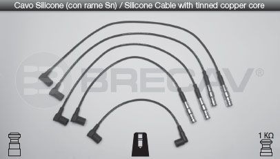 BRECAV Kit cavi candele 08.502 Costo Cavi candele BRECAV MERCEDES-BENZ 08.502