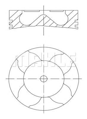 MAHLE Πιστόνι 081 PI 00103 002 MAHLE 081 PI 00103 002 Πιστονι Citroen BX φθηνά