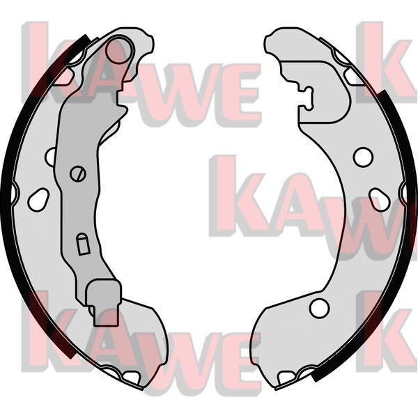 KAWE Kit ganasce freni 08180 08180 Ganasce freno RENAULT MEGANE KAWE costo