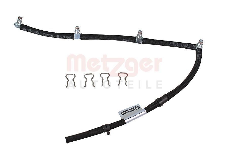 METZGER Hose, fuel overflow 0840072 METZGER 0840072 KIA Carnival VQ fuel rail replacement