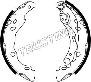 TRUSTING Brake Shoe Set 088.234 088.234 TRUSTING brake shoes HYUNDAI