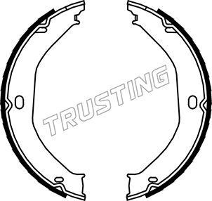 TRUSTING Bremseskosett, håndbrems 088.235 Håndbrekk TRUSTING Fiat DUCATO 088.235
